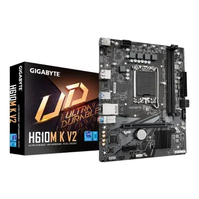 Gigabyte H610M K V2 DDR5 LGA1700 Micro-ATX لوحة أم
