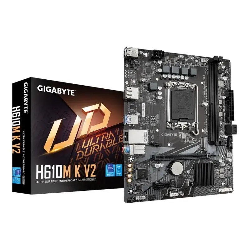 Gigabyte H610M K V2 DDR5 LGA1700 Micro-ATX لوحة أم