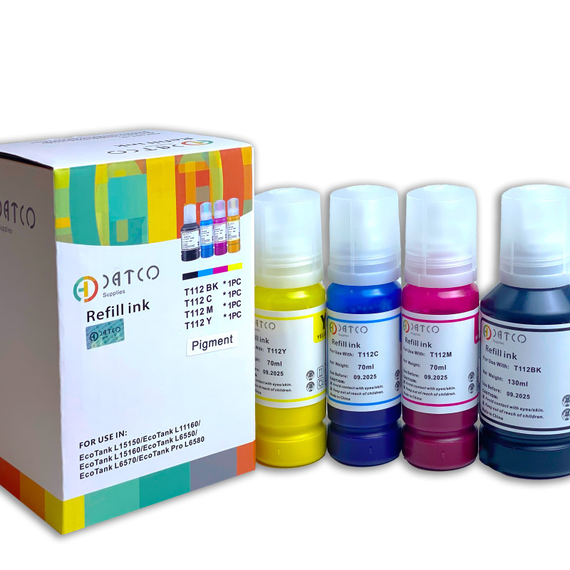 Datco Pigment Refill 112 - احبار بكمنت خاصة بطابعات ايبسون